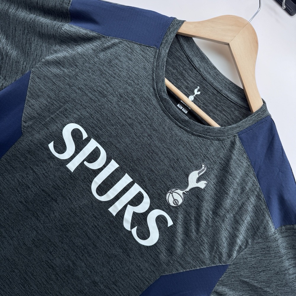 Icon Sports Tottenham Hotspur Shirt Mens XL Gray Soccer Jersey Poly Tee EPL